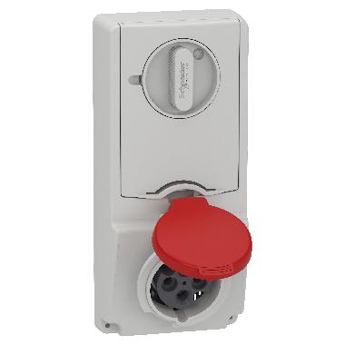 Presa da incasso interbloccata con fusibile Unika IP44 16A 380V 3P+T product photo Photo 01 3XL