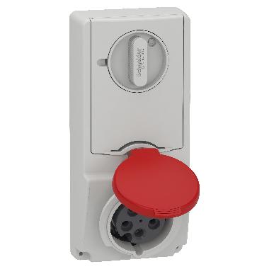 Presa da incasso interbloccata con fusibile Unika IP44 16A 380V 3P+N+T product photo Photo 01 3XL