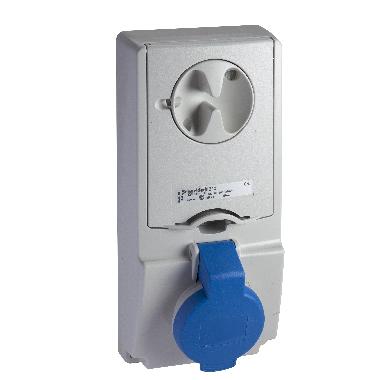 Presa da incasso interbloccata con fusibile Unika IP44 32A 220V 2P+T product photo Photo 01 3XL