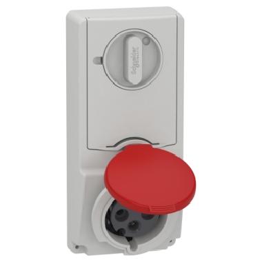 Presa da incasso interbloccata con fusibile Unika IP44 32A 380V 3P+T product photo Photo 01 3XL