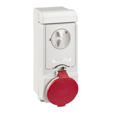 Presa da parete interbloccata fusibilata Unika IP44 32A 380V 3P+N+T product photo Photo 01 3XL