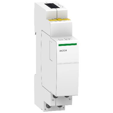Ausiliario iCT comando 24Vcc/230Vca e contatto aperto-chiuso iACT24 con Ti24 product photo Photo 01 3XL