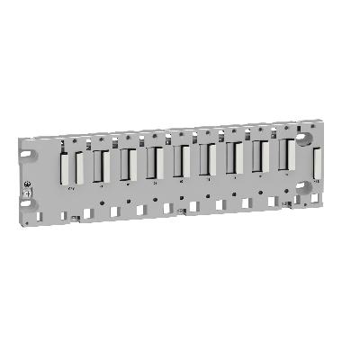 Rack M340 - 8 slot - Montaggio su pannello, piastra o guida DIN product photo Photo 01 3XL