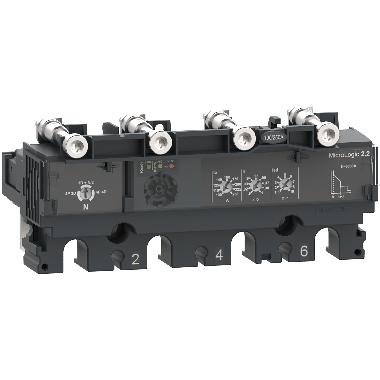 Sganciatore MicroLogic 2.2, ComPacT NSX100/160/250, 4 poli, protezioni elettroniche di base, valore nominale 100A product photo Photo 01 3XL