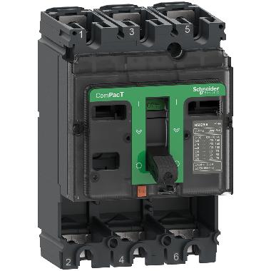 Base interruttore, ComPacT NSX100N, 50kA/415VAC, 3 poli, valore nominale telaio 100A, senza Sganciatore product photo Photo 01 3XL