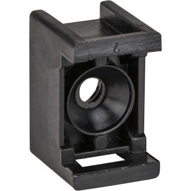 Supporti per fascette larghezza max 9 mm, base filettata M7x1,5 nero - [prezzo per 100 pz] product photo Photo 01 3XL