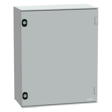 Cassetta in poliestere montata a parete, PanelSeT PLM, porta piena, 530x430x200mm, IP66, IK10, RAL 7035 product photo Photo 01 3XL