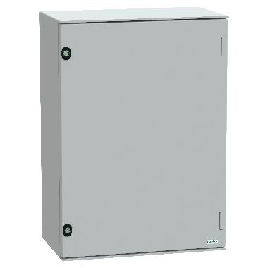 Cassetta in poliestere montata a parete, PanelSeT PLM, porta piena, 747x536x300mm, IP66, IK10, RAL 7035 product photo Photo 01 3XL