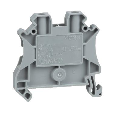 Morsetto vite, 2pt, 4mm² grigio product photo Photo 01 3XL