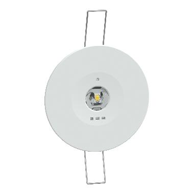 Exiway Smartbeam Incasso, IP42, Autoalimentato Autodiagnosi e Centralizzata Activa/DiCube, 220lm SE/SA, 1,5h, vie di esodo, illuminazione di sicurezza product photo Photo 01 3XL