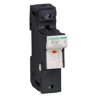 Fuse carrier TeSys DF, 1p 50A, fuse size 14x51mm, blown fuse indicator product photo Photo 01 3XL