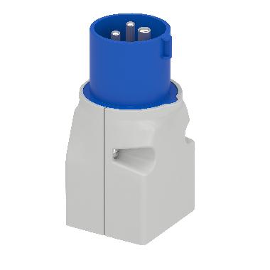 Adattatore IC 2P+T 16A 230V/2P+T - UNEL/bipasso product photo Photo 01 3XL