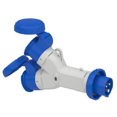 Moltiplicatore 2U 2P+T 16A 220V product photo Photo 01 3XL