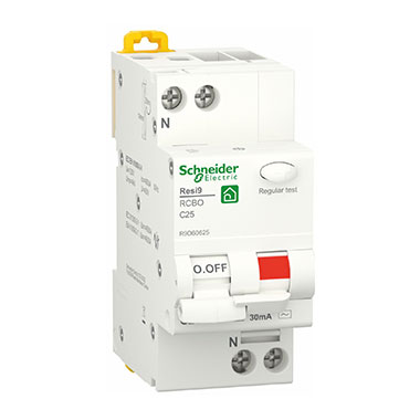 Interruttori magnetotermici differenziali (RCBO), Resi9, 1P+N, 16 A, curva C, 4500 A, 30 mA, Tipo AC product photo Photo 01 3XL