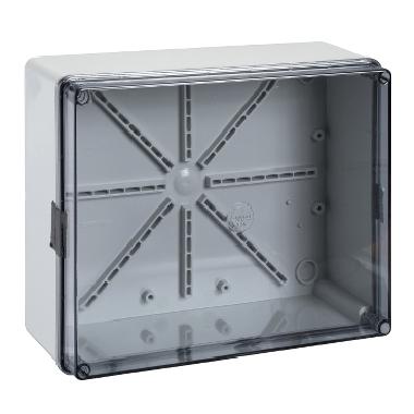 Scatola derivazione Pilote IP55 240x190x90 lati lisci coperchiotrasp product photo Photo 01 3XL