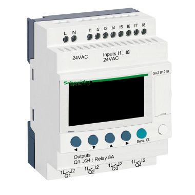 Smart relay compatto Zelio Logic - 12 I/O - 24 V CA - Orologio - Display product photo Photo 01 3XL