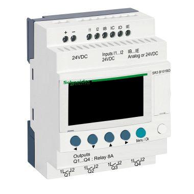 Smart relay modulare Zelio Logic - 10 I/O - 24 V CC - Orologio - Display product photo Photo 01 3XL
