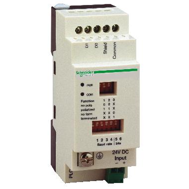 Scatola d'isolamento der. conn. Ser. - Per PLC Twido - Mors. a vite - 2 RJ45 product photo Photo 01 3XL