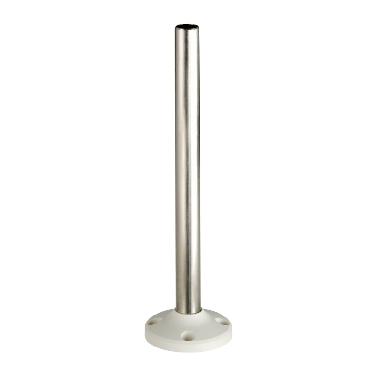 Tubo di supporto c/base di fissaggio l=250mm - alluminio bianco - XVM product photo Photo 01 3XL