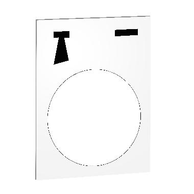 Etichetta - 30×40mm - bianco - avvio clacson product photo Photo 01 3XL