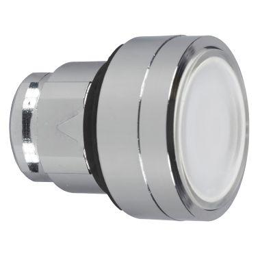 Testa pulsante luminoso Ø22 - bianco - per inserimento etichetta- per LED universale product photo Photo 01 3XL