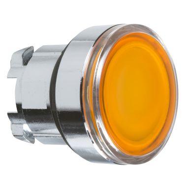 Testa pulsante luminoso Ø22 - arancione - per inserimento etichetta- per LED universale product photo Photo 01 3XL