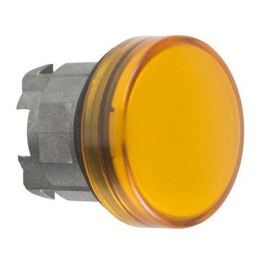 Testa lampada spia Ø22 gemma liscia arancione- per LED universale - inserimento etichette product photo Photo 01 3XL
