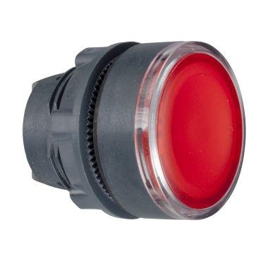 Testa pulsante luminoso Ø22 - rosso - per inserimento etichetta- per LED universale product photo Photo 01 3XL