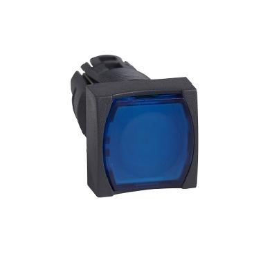 Testa pulsante luminoso quadrato &Oslash;16 - filoghera - blu product photo Photo 01 3XL
