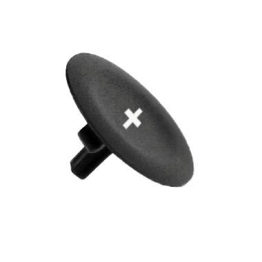 Capsula nera con marcatura + per pulsante circolare Ø22 - [prezzo per 100 pz] product photo Photo 01 3XL