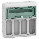 Quadro Mureva Enclosures IP65 18+1 modulo 4 prese interbloccata Unika product photo
