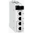 Modulo Ethernet M340 - 4×RJ45 10/100 product photo