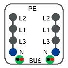 Canalis - Unità di derivazione - 10 A - Polarità fissa - Precablata - L2 + N product photo