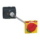 Manovra rotativa rinviata, compatta NSX100/160/250, manovra rossa su fronte giallo, lunghezza albero da 185 mm a 600 mm, IP55 product photo