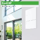 Fronte Resi9 MP incasso 12 moduli bianco porta traslucida product photo