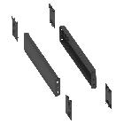 2 pannelli laterali per zoccolo 500x100 - Spacial SD product photo