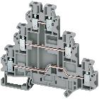 Morsetto vite, 3 piani, 6pt, 2,5 mm² grigio product photo