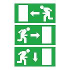 3 Pittogrammi Destro, Sinistro, Basso, Rilux LED T5, Accessorio di segnalazione product photo