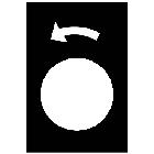 Etichetta - 30&times;40mm - nero - rotazione sinistra, lento product photo