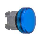 Testa lampada spia- Ø22 - - gemme lisce blu product photo