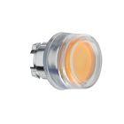 Testa pulsante luminoso Ø22 - arancione - per LED universale product photo