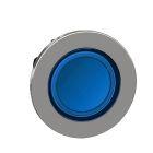 Testa pulsante luminoso  blu filopannello- per LED universale- Ø30 product photo