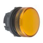 Testa lampada spia Ø22 - circolare - gemma liscia arancione- per LED universale product photo