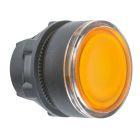 Testa pulsante luminoso Ø22 - arancione- per LED universale product photo