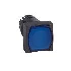 Testa pulsante luminoso quadrato &Oslash;16 - filoghera - blu product photo