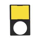 Portaetichetta 24x36mm - etichetta neutra 16x21mm - bianca+gialla per unità Ø16 product photo