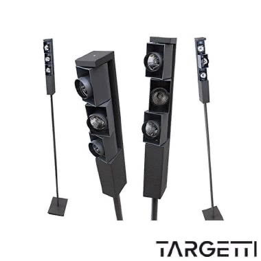 TARGETTI 1T0999 PRIETTORE MULTIPLO COMPLETO DI TRE LAMPADE ALOGENE ALLO XENON 12V max 35W o LED COLORE ALL.-TITANIO product photo Photo 01 3XL