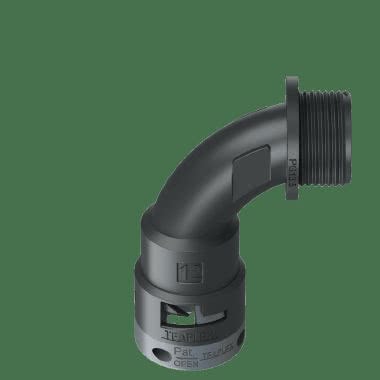 Raccordo a 90&deg;senza spigoli interni in poliammide IP66 product photo Photo 03 3XL