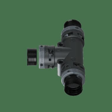 Raccordo di distribuzione a T in poliammide IP68 product photo Photo 02 3XL