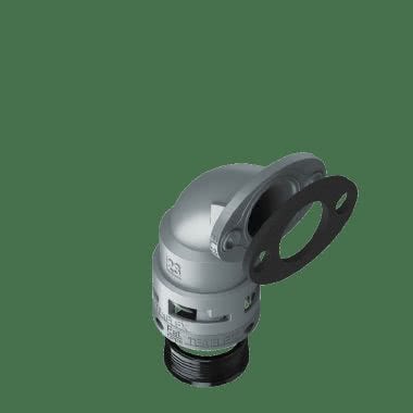 Raccordo a 90&deg;senza spigoli a flangia in poliammide IP68 product photo Photo 02 3XL